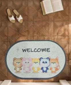 Alternative view of Alfombra ovalada animalitos - WELCOME