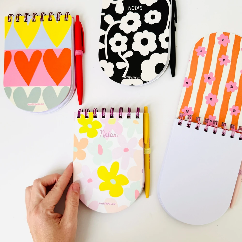 Block Redondo con Lapicera - Pink love - Imagen 2