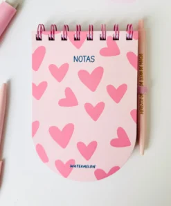 Block Redondo con Lapicera - Pink love