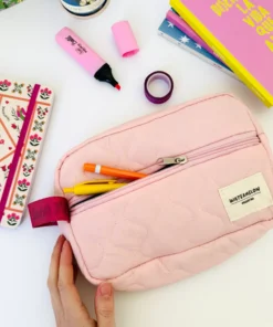 Necessaire Con Cierre Rosa