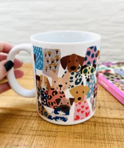 Taza de Ceramica - Huellitas