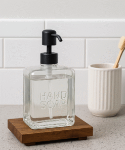 Dispenser de Vidrio Cuadrado - Jabón