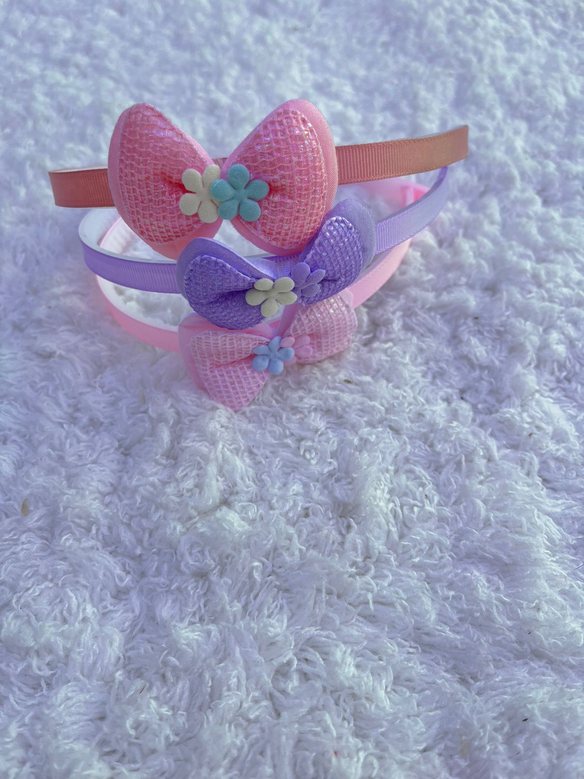 Vincha Con Moño y Flores - Imagen 2