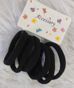 Set Colitas De Pelo Negras