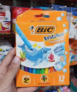 Marcador/Fibras Bic Evoluction x12