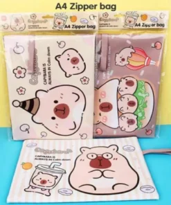 Bolsa Zipper Capybara A4