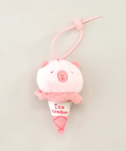 Alternative view of Llavero Cono Capybara Rosa