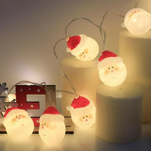 Luz Led Navidad 10 luces Papa Noel - Imagen 3