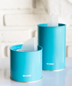 Set Latas Tamborcito Oink - Celeste