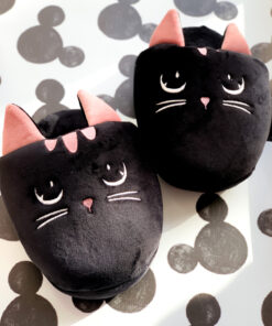 Pantuflon Soft - Gato (Negro)