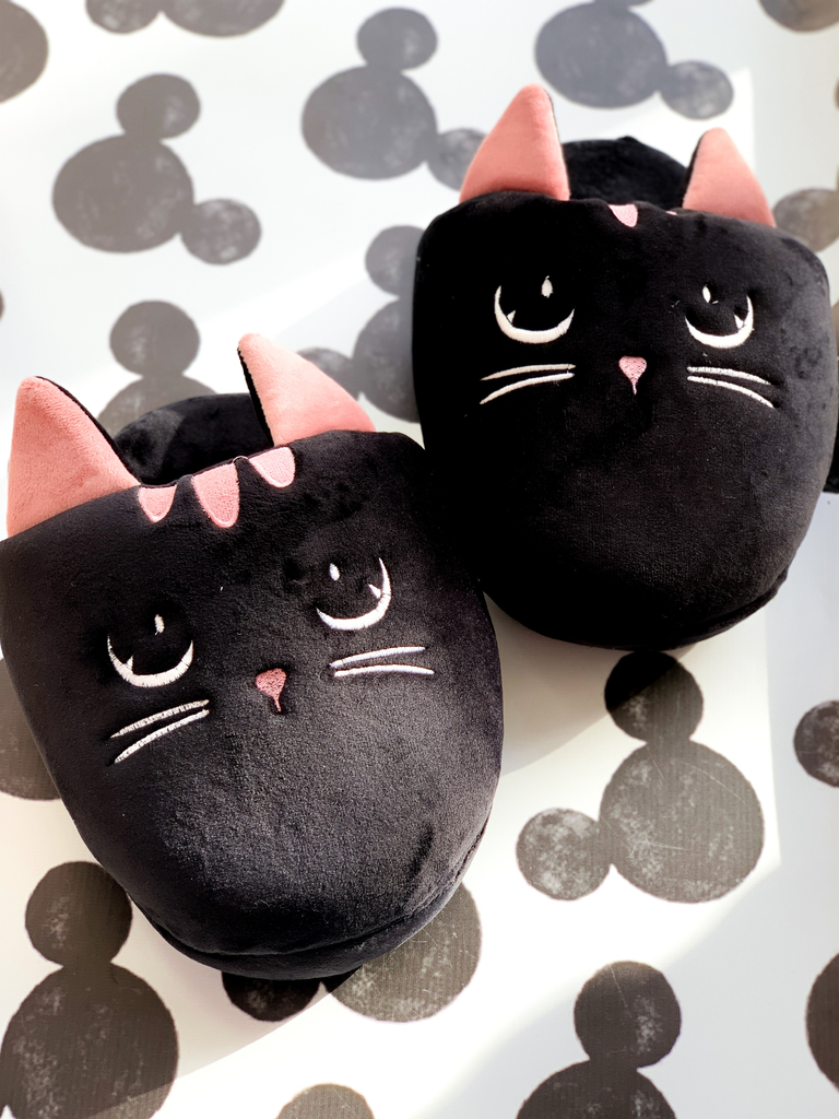 Pantuflon Soft - Gato (Negro)
