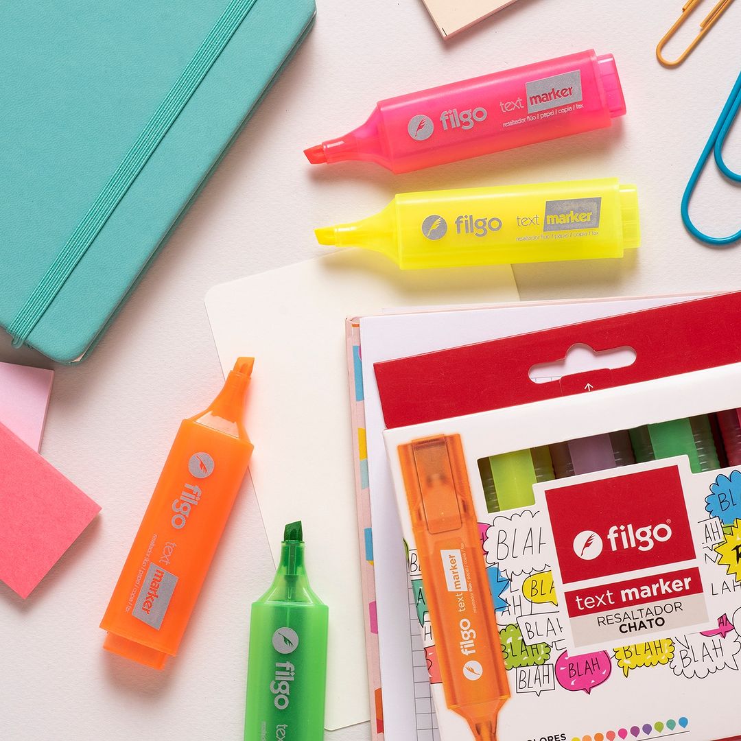 Resaltador Filgo x3 - AMARILLO