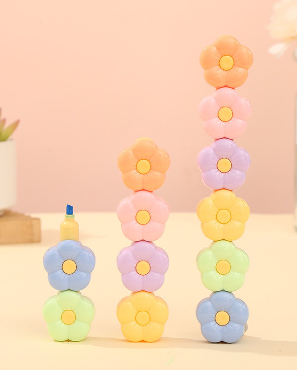 Resaltador Apilable - Flores