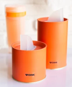 Set Latas Tamborcito Oink - Naranja