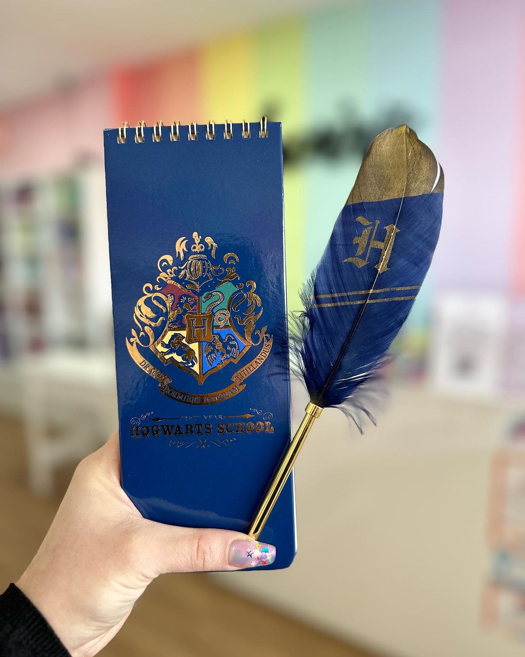 Anotador + Bolígrafo PLUMA Harry Potter