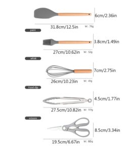 Alternative view of Set utensillos + tabla de picar - 19 piezas