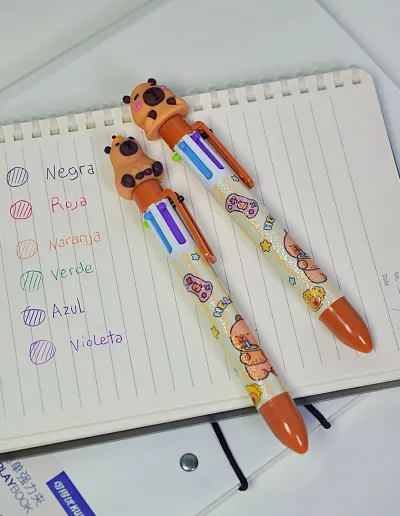 Lapicera 6 colores - Capybara - Imagen 3