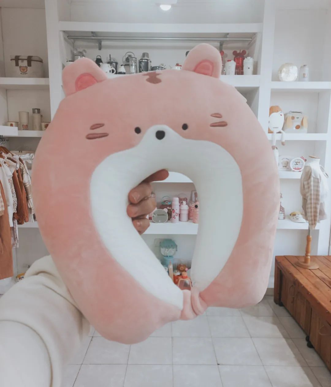 Almohada de Viaje 2 en 1 - TIGER PINK - Imagen 2