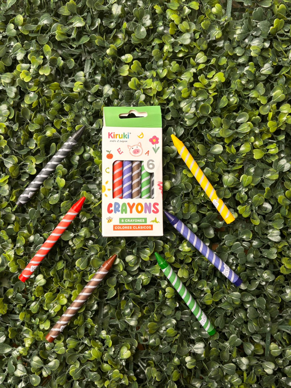 Crayon x6 Colores Clasicos - Kiruki - Imagen 2