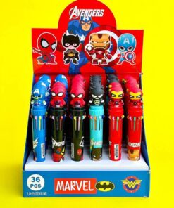 Lapicera x10 colore - Super Heroes x2