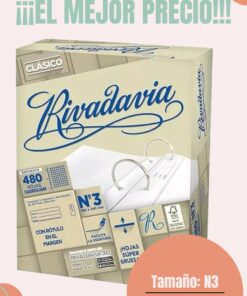 EL MEJOR PRECIO!- Repuesto Rivadavia 480 hojas - Rayado