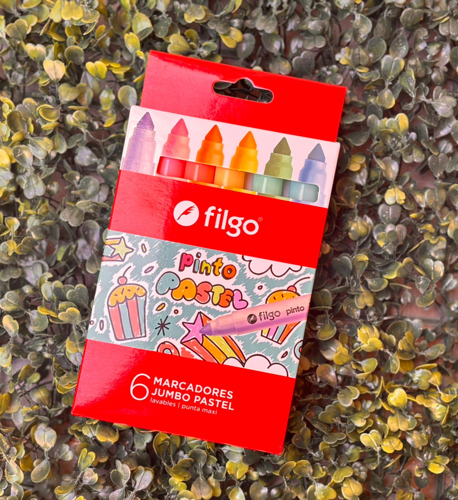 Marcador Filgo x6 - Punta Maxi Pastel