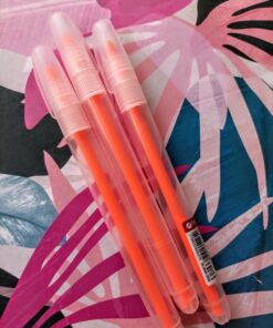 Resaltador Fino Transparente x6 - NARANJA