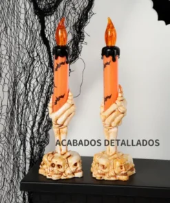 Adorno de Halloween - Vela Mano de Esqueleto - Imagen 3