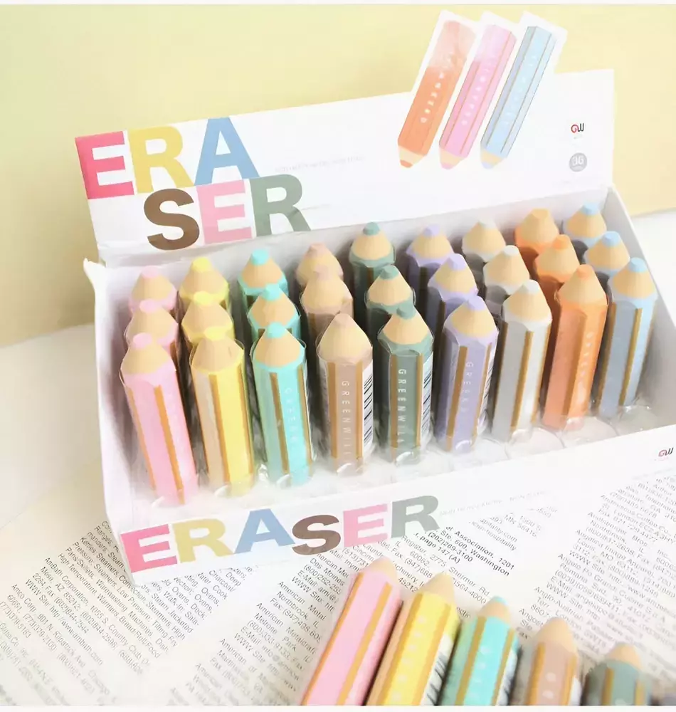 Goma Forma de Lapiz x3