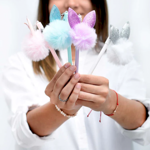 Lapicera Pompon con Orejas