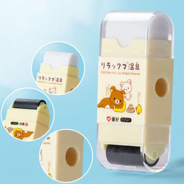 Sacapuntas + Borrador+ Roller de limpieza 3 en 1 - Time Bear - Imagen 4