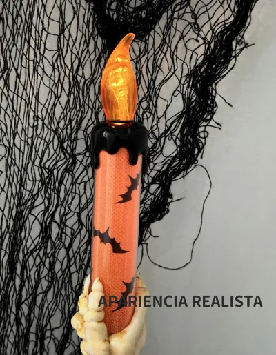 Adorno de Halloween - Vela Mano de Esqueleto - Imagen 2