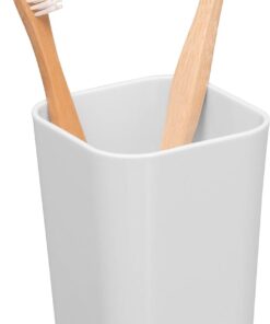 Alternative view of Vaso Para Cepillo Bambu - Bianca