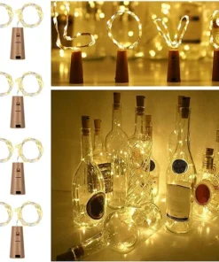 Alternative view of Guirnalda Luz Alambre Corcho 3M