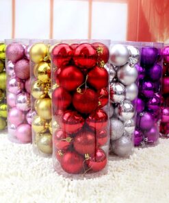 Bolas Navideñas x24 en TUBO