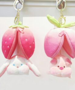 Llavero Frutilla Con Animalitos