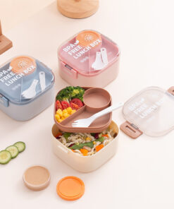 Tapers Cuadrado con Divisiones + Salsera Lunch Box