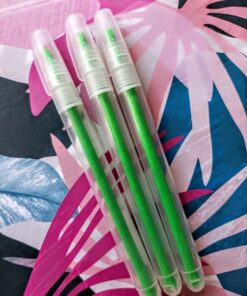 Resaltador Fino Transparente x6 - VERDE