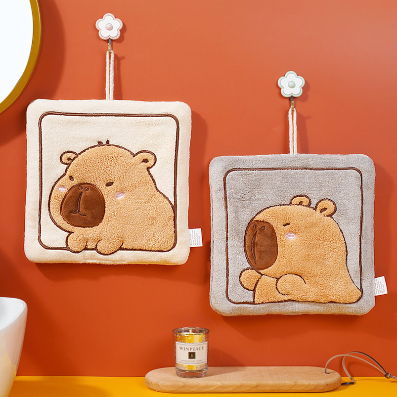 Toalla De Mano Cuadrada - Capybara - Imagen 2