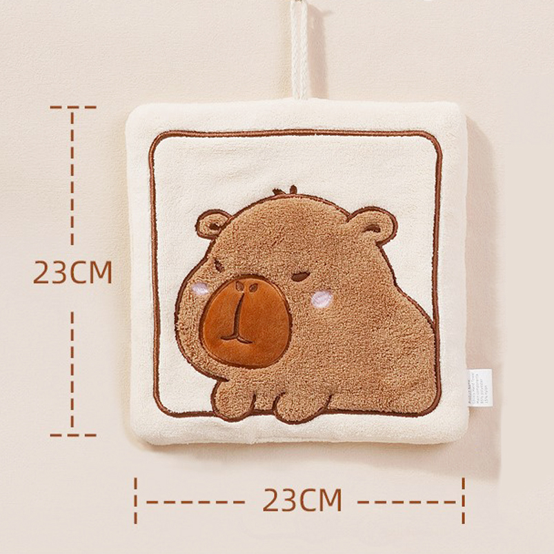 Toalla De Mano Cuadrada - Capybara - Imagen 3