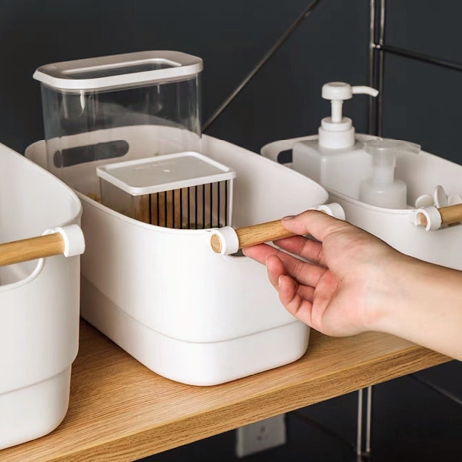 Canasto Mango Madera Grande - Imagen 2