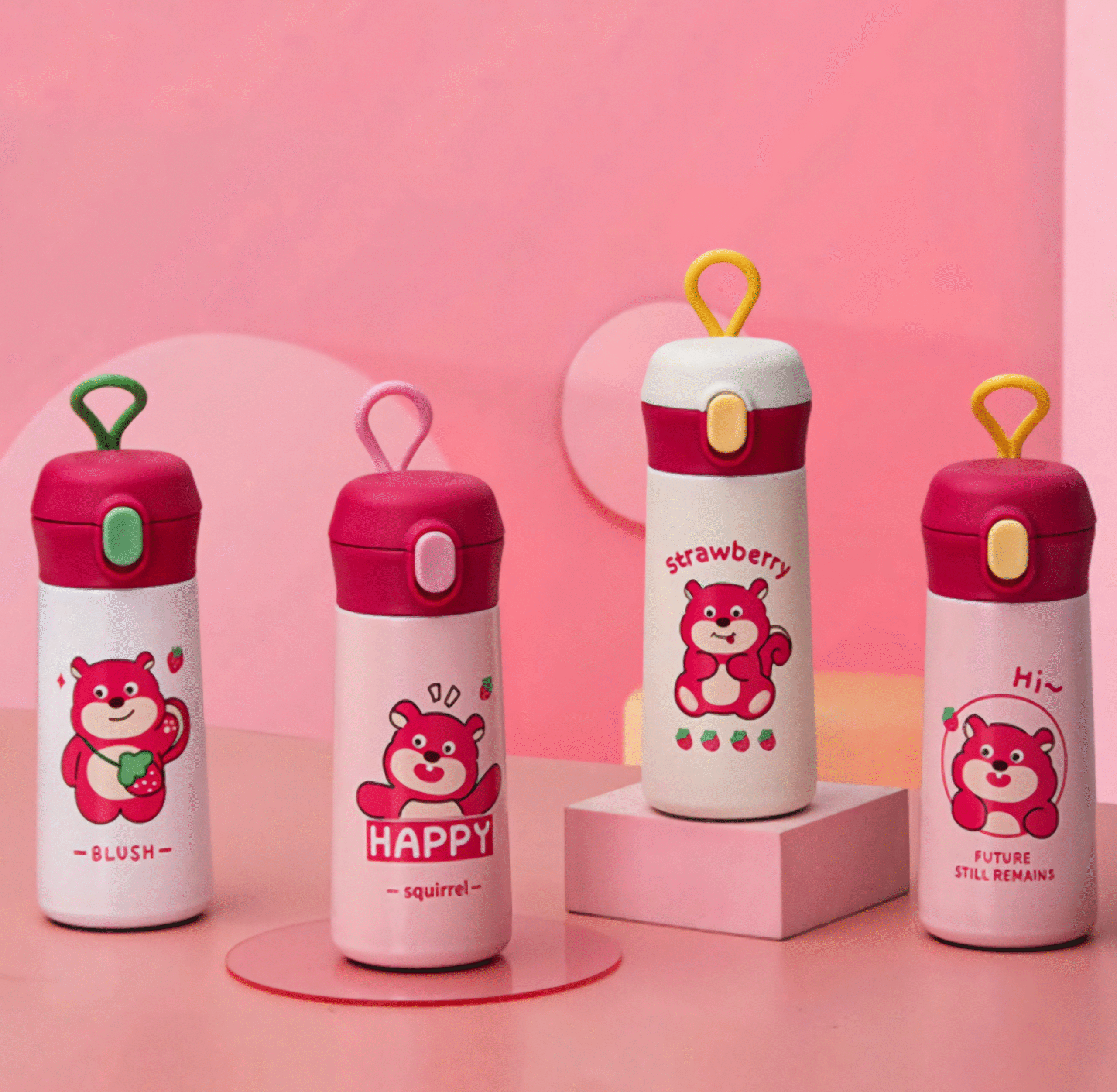 Termo Acero - Bear Strawberry