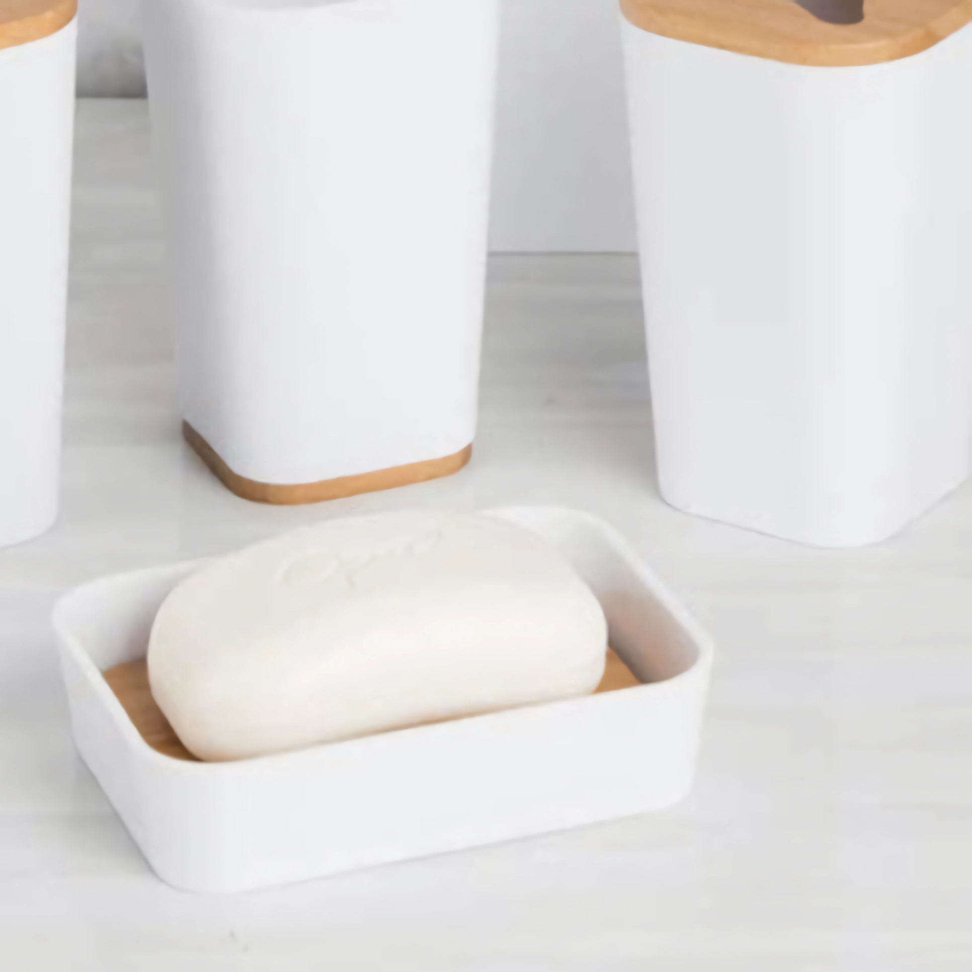 Jabonera Bambu - Bianca