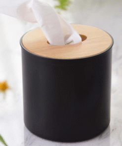 Porta Pañuelos Redondo - Negro