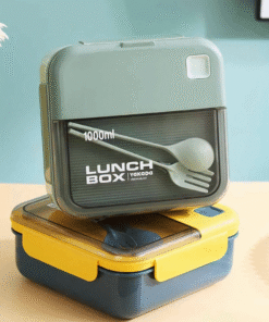 Lunch Box Cuadrado + Cubiertos