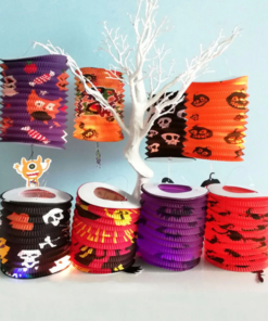 Lampara Alargada Papel - Halloween