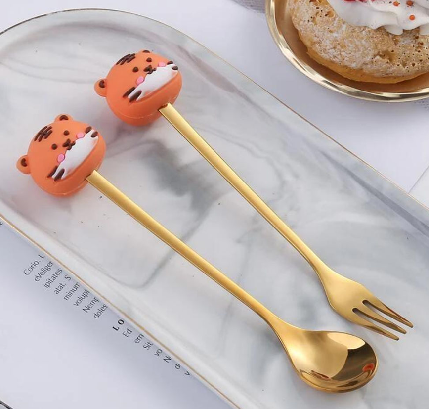 Cucharita + Tenedor - Tigre