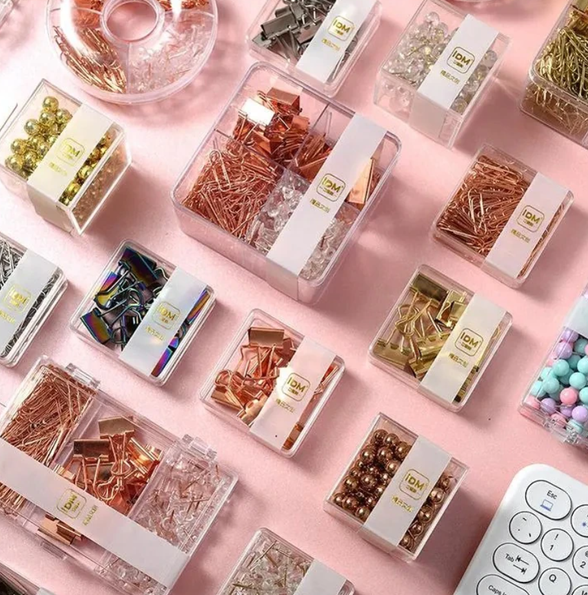 Set De Oficina - Rose Gold