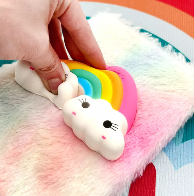 Cuaderno Peluche ArcoIris - Squishy - Imagen 3