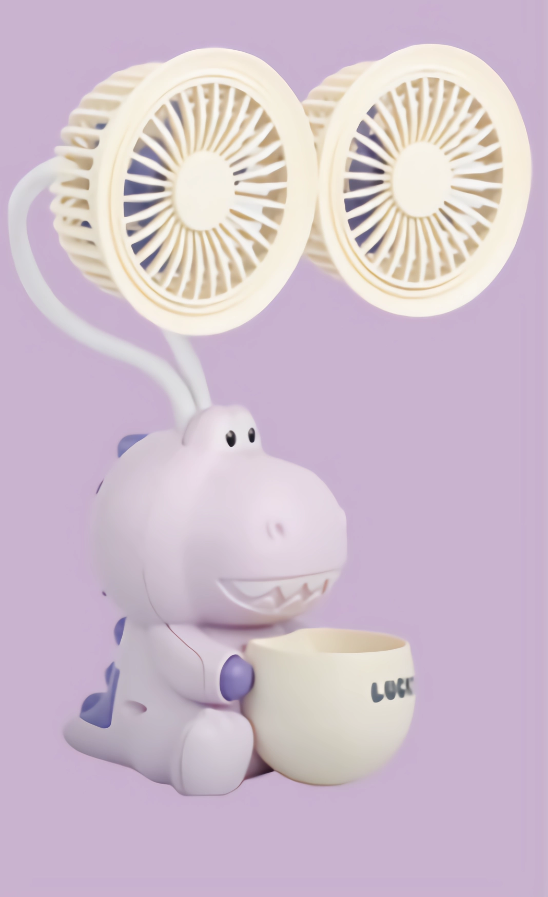 Sacapuntas + Ventilador Dúo + Portalápices - Dinosaur